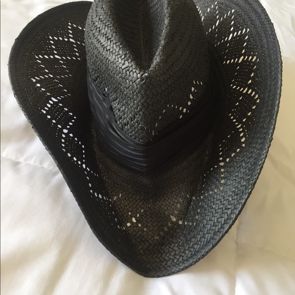 ❌SOLD❌ 
Black Cowboy Straw Hat - Picture 2 of 5